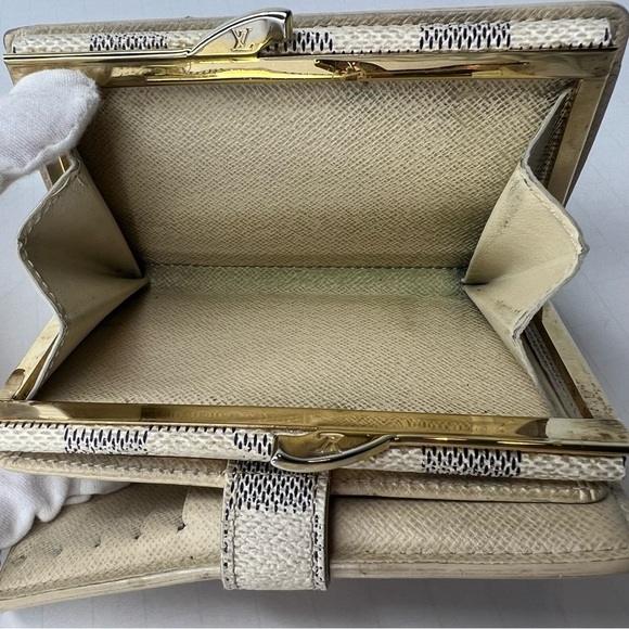 🩶LOUIS VUITTON Damier Azur Portefeuille Viennois Bifold Wallet | PRELOVED🩶 - Picture 11 of 14
